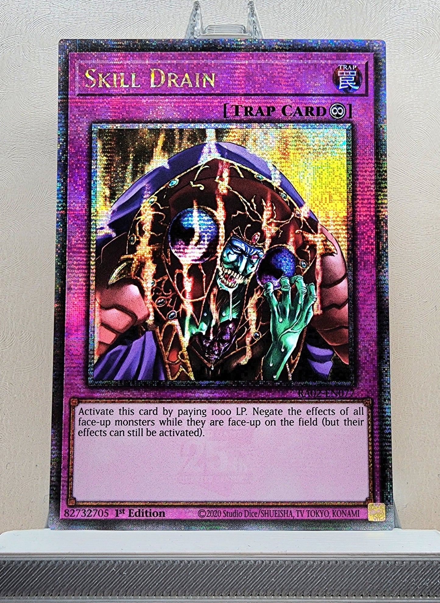 Yugioh! 1x Skill Drain (RA02 - Quarter Century Secret Rare) 1st Edition