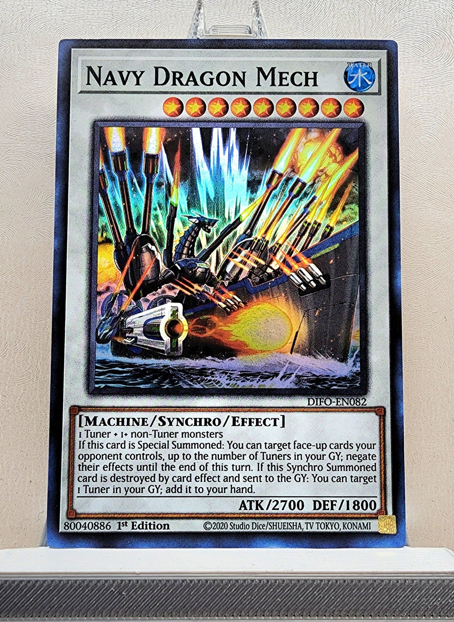 Yugioh! 1x Navy Dragon Mech (DIFO - Super Rare) 1st Edition