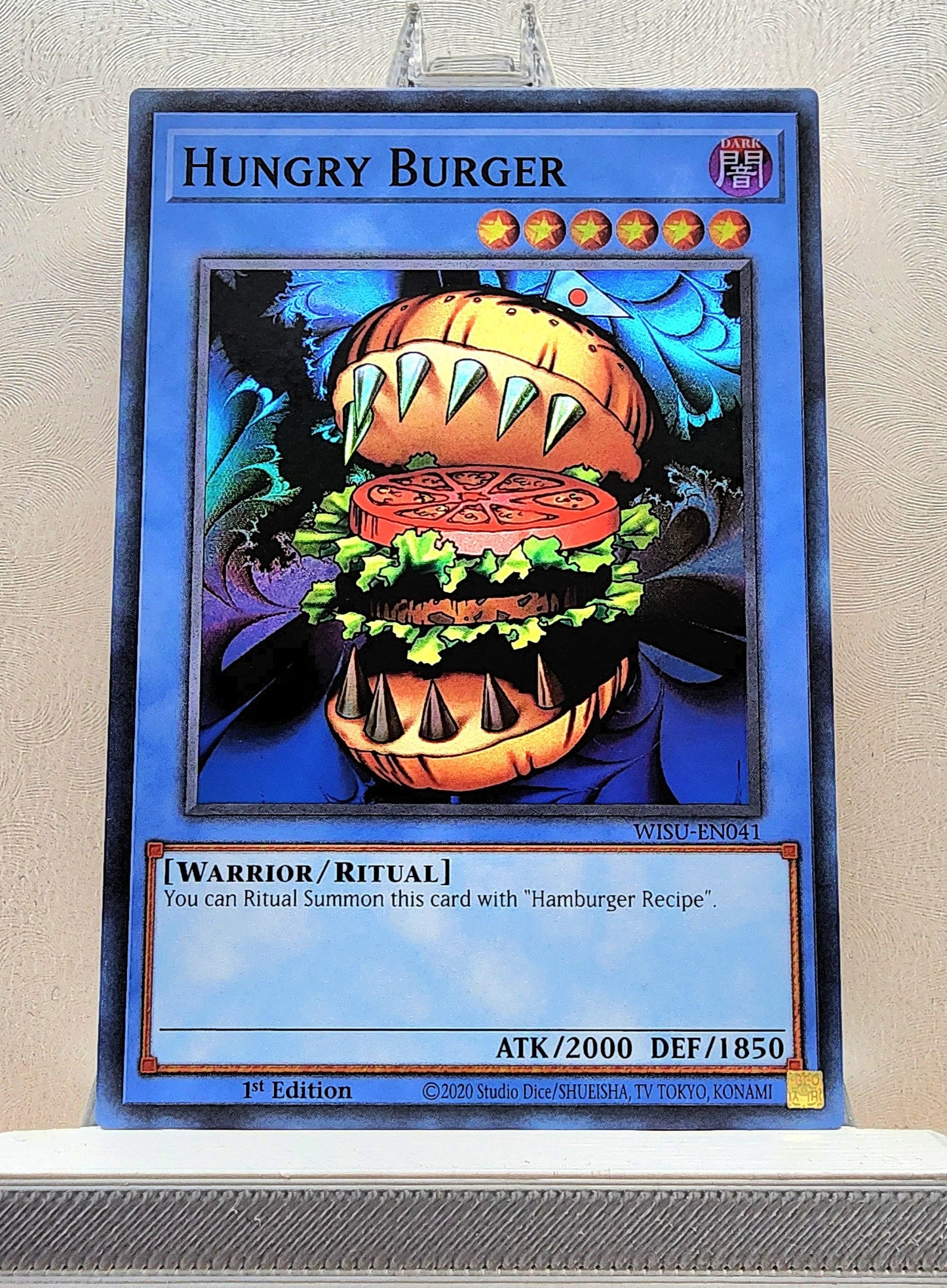 Yugioh! 1x Hungry Burger (WISU - Super Rare) 1st Edition