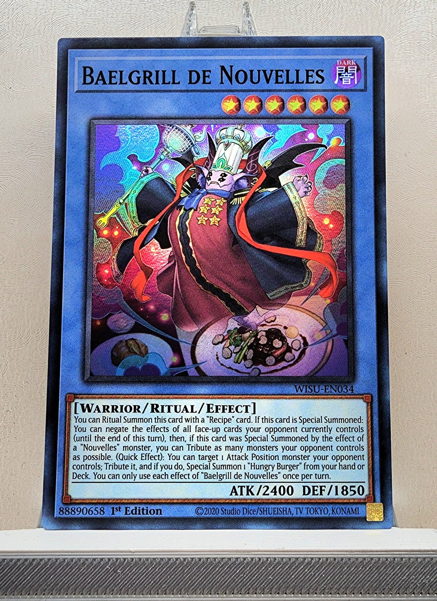 Yugioh! 1x Baelgrill de Nouvelles (WISU - Super Rare) 1st Edition