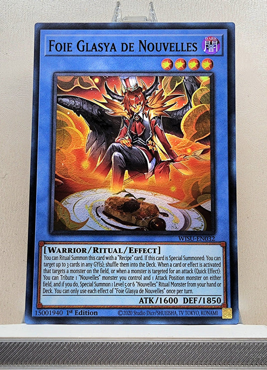 Yugioh! 1x Foie Glasya de Nouvelles (WISU - Super Rare) 1st Edition