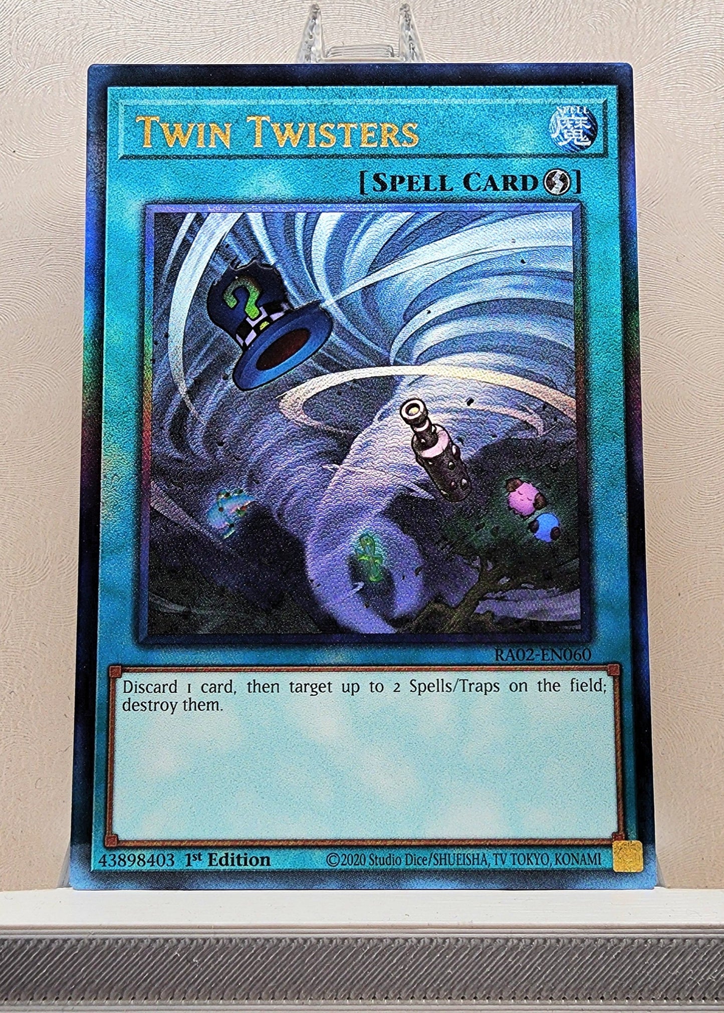 Yugioh! 1x Twin Twisters (RA02 - Prismatic Ultimate Rare) 1st Edition