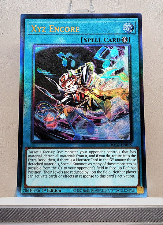 Yugioh! 1x Xyz Encore (RA02 - Prismatic Ultimate Rare) 1st Edition