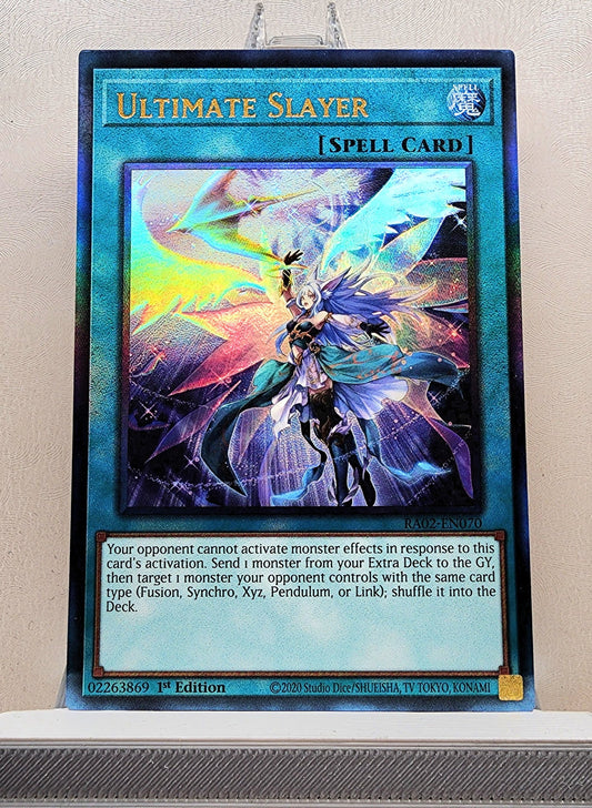 Yugioh! 1x Ultimate Slayer (RA02 - Prismatic Ultimate Rare) 1st Edition