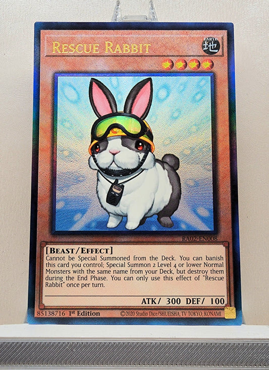 Yugioh! 1x Rescue Rabbit (RA02 - Prismatic Ultimate Rare) 1st Edition