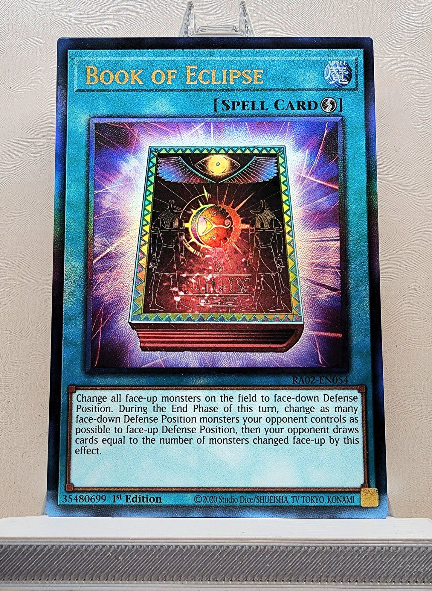 Yugioh! 1x Book of Eclipse (RA02 - Prismatic Ultimate Rare) 1st Edition