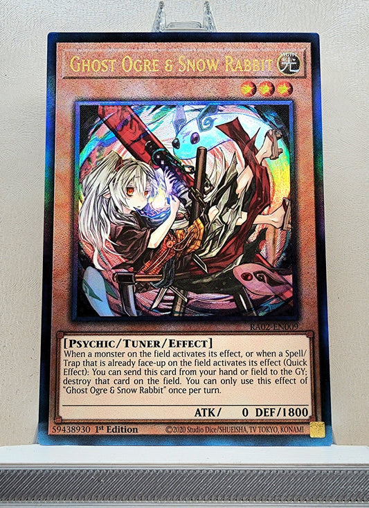 Yugioh! 1x Ghost Ogre & Snow Rabbit Alt Art (RA02 - Prismatic Ultimate Rare) 1st Edition