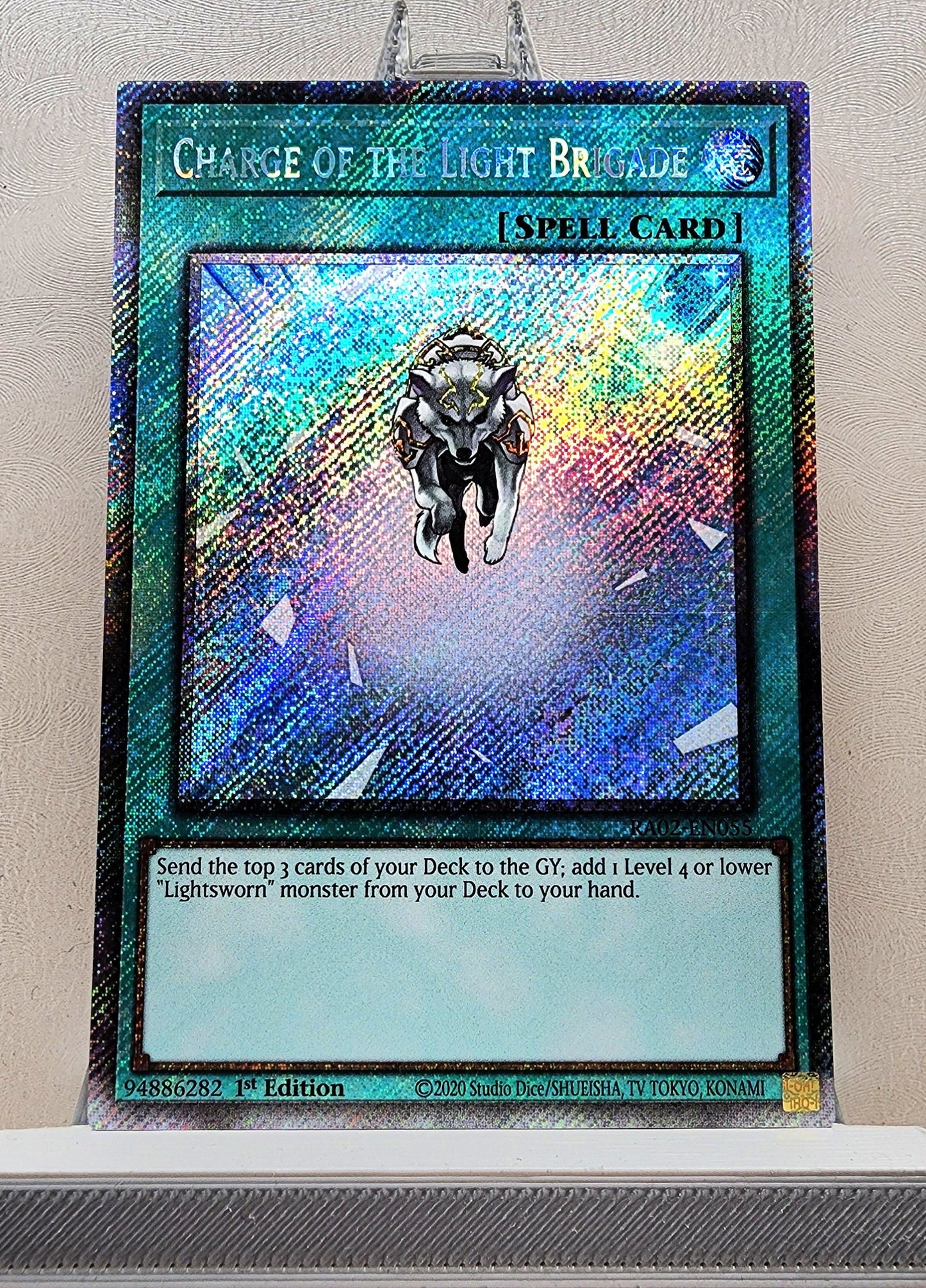 Yugioh! 1x Charge of the Light Brigade (RA02 - Platinum Secret Rare) 1st Edition