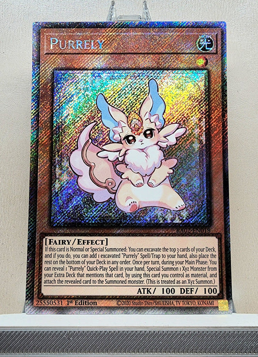 Yugioh! 1x Purrely (RA02 - Platinum Secret Rare) 1st Edition