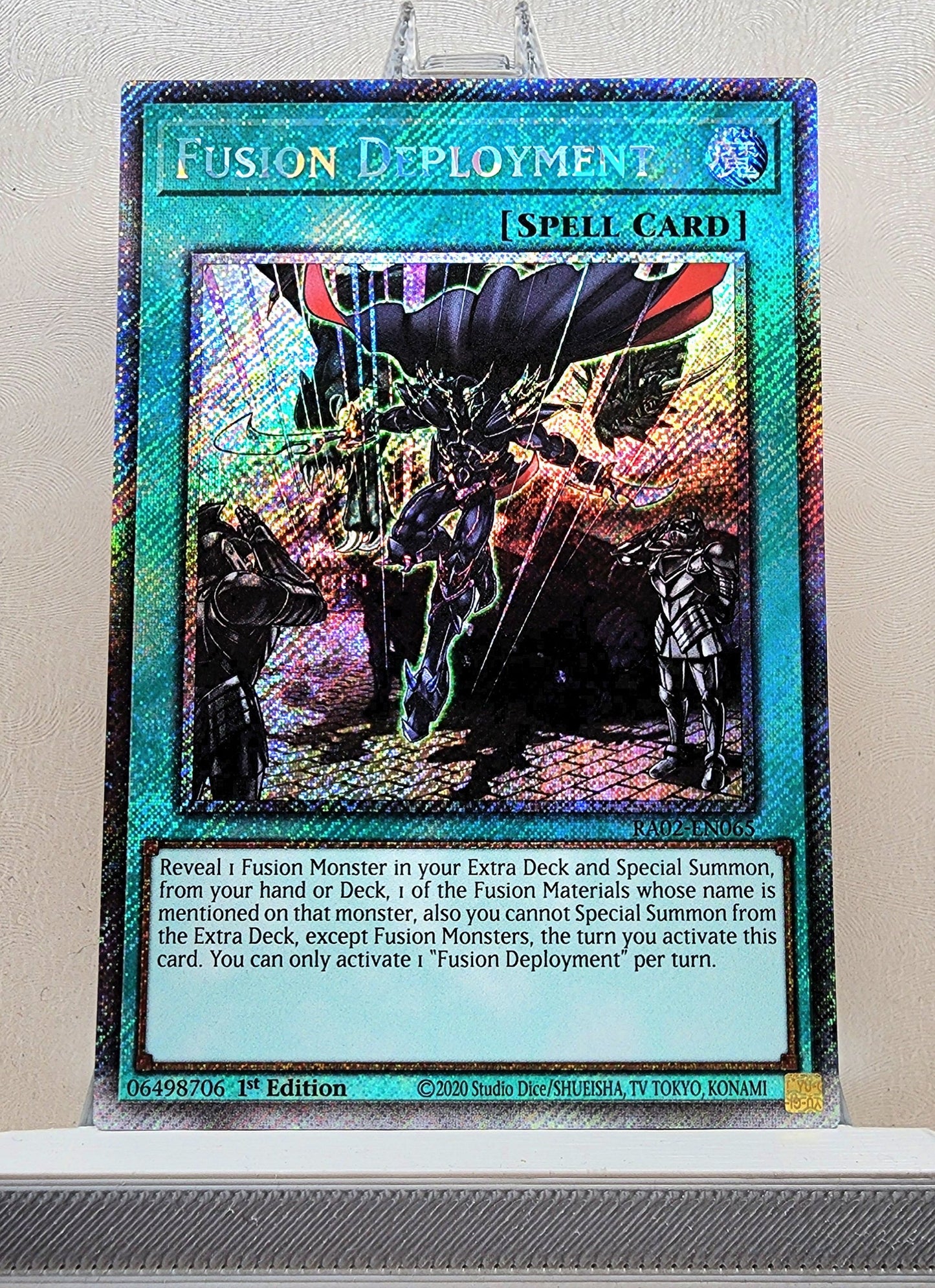 Yugioh! 1x Fusion Deployment (RA02 - Platinum Secret Rare) 1st Edition