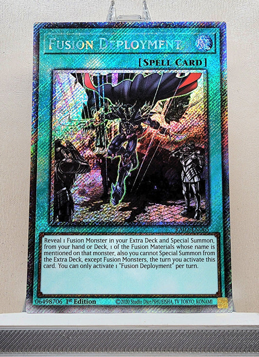 Yugioh! 1x Fusion Deployment (RA02 - Platinum Secret Rare) 1st Edition