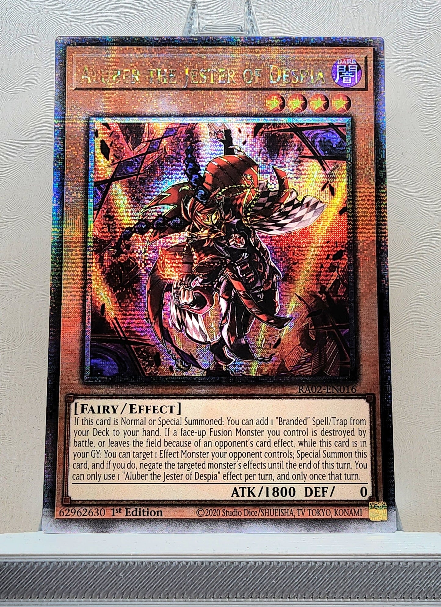 Yugioh! 1x Aluber the Jester of Despia (RA02 - Quarter Century Secret Rare) 1st Edition