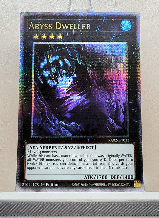 Yugioh! 1x Abyss Dweller (RA02 - Quarter Century Secret Rare) 1st Edition