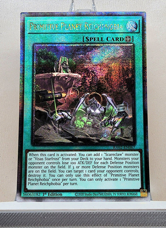 Yugioh! 1x Primitive Planet Reichphobia (RA02 - Quarter Century Secret Rare) 1st Edition