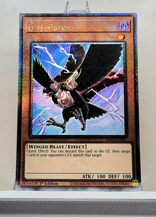 Yugioh! 1x D.D. Crow (RA02 - Quarter Century Secret Rare) 1st Edition