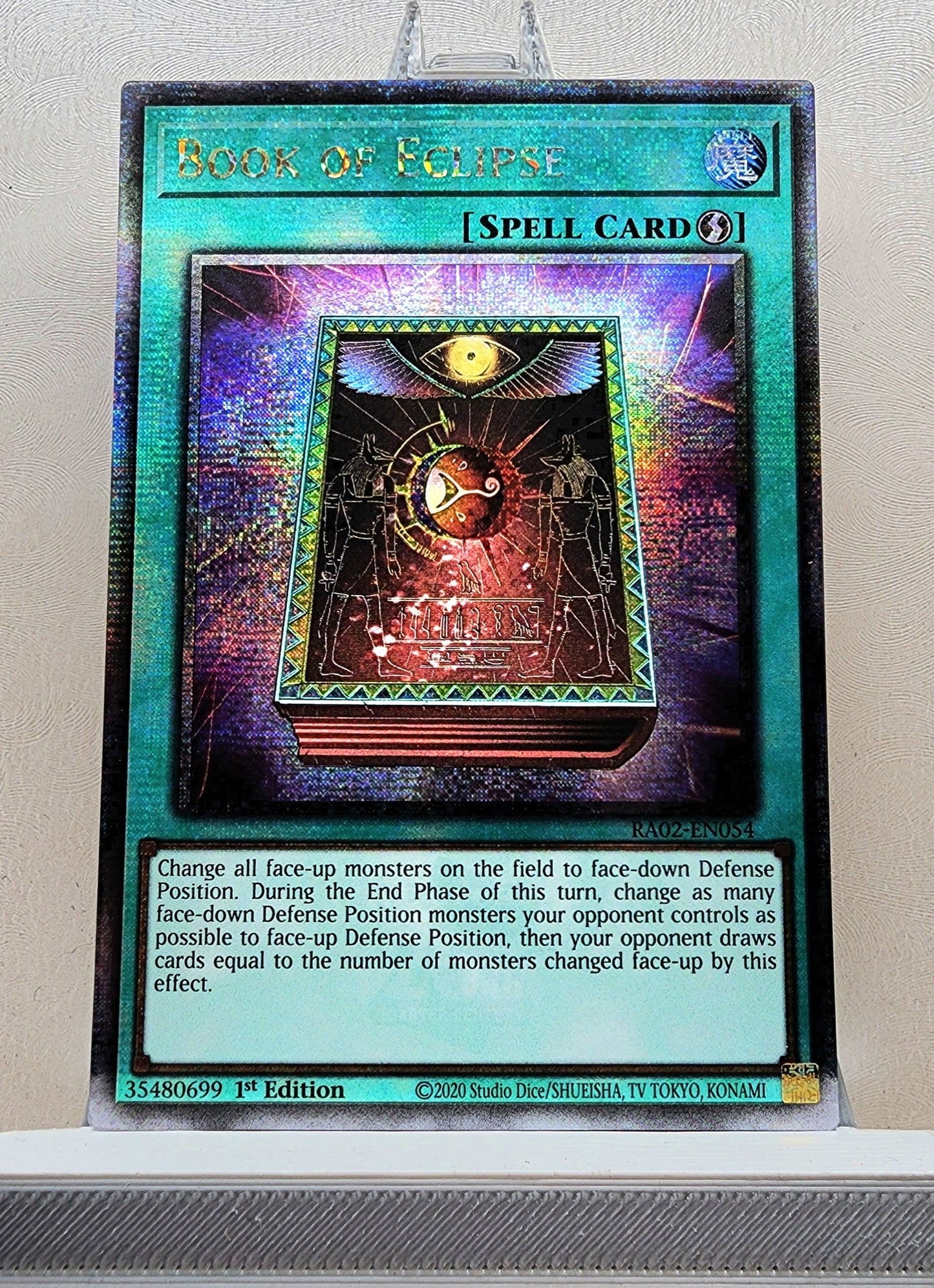 Yugioh! 1x Book of Eclipse (RA02 - Quarter Century Secret Rare) 1st Edition