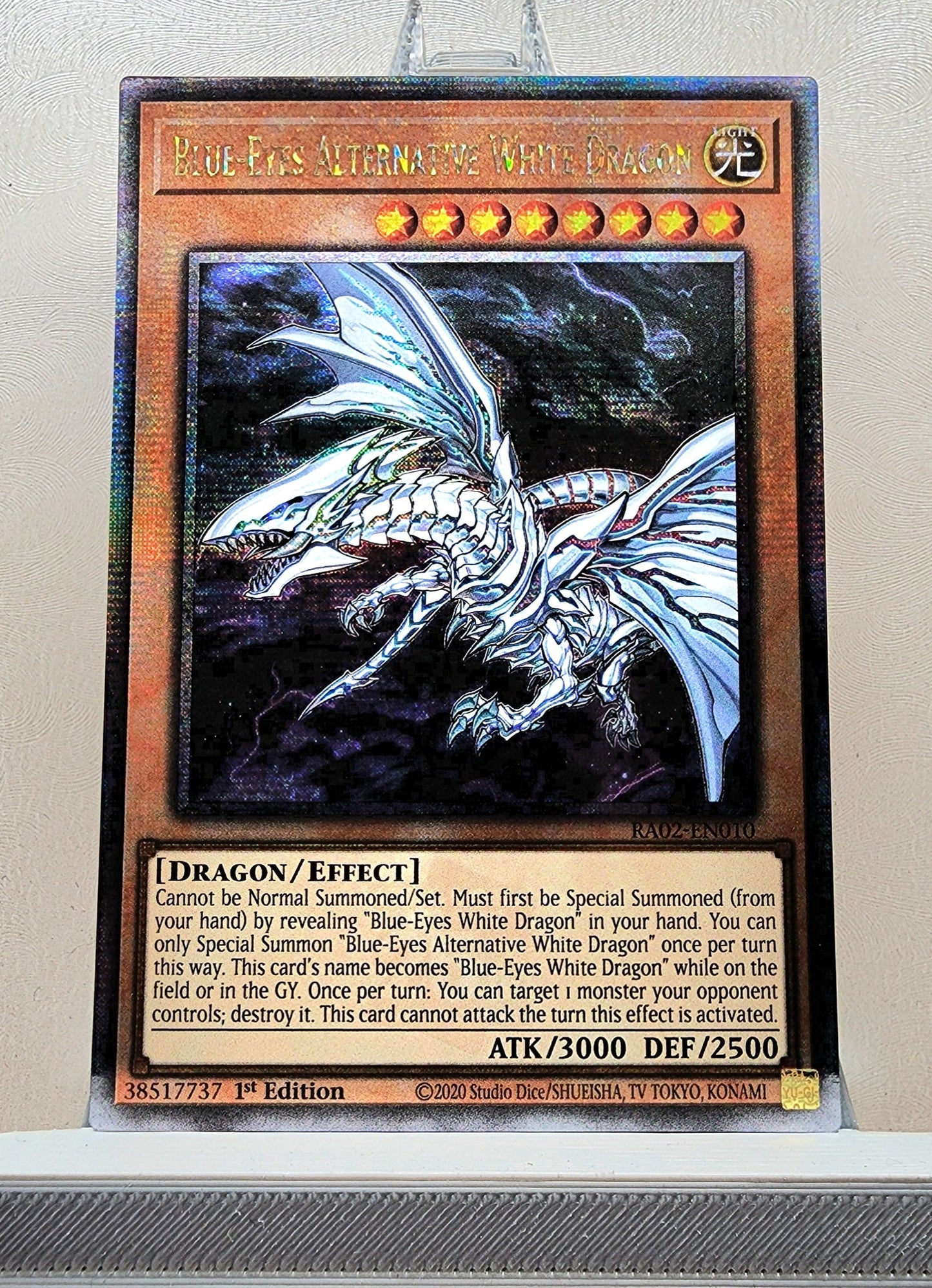 Yugioh! 1x Blue-Eyes Alternative White Dragon (RA02 - Quarter Century Secret Rare) 1st Edition