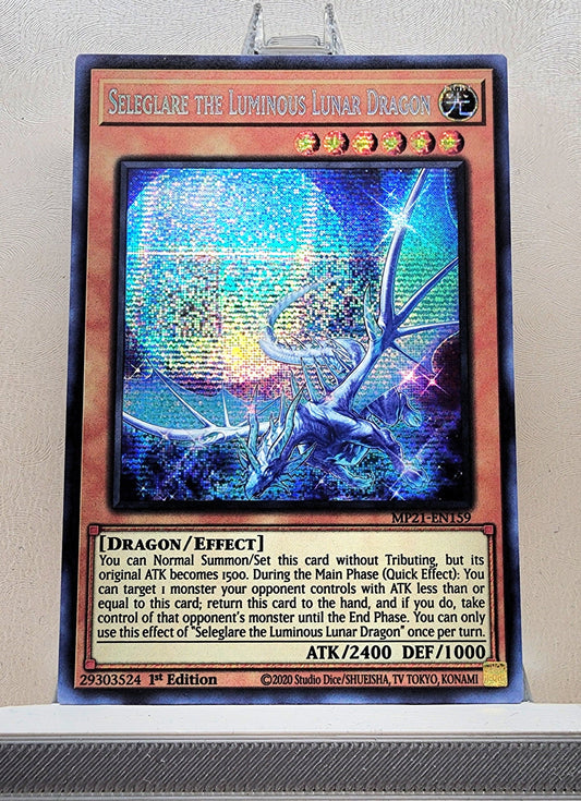 Yugioh! 1x Seleglare the Luminous Lunar Dragon (MP21 - Prismatic Secret Rare) 1st Edition