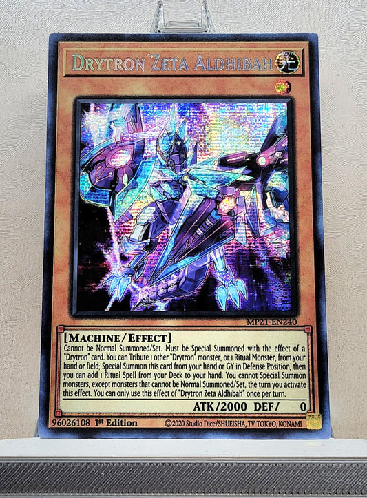 Yugioh! 1x Drytron Zeta Aldhibah (MP21 - Prismatic Secret Rare) 1st Edition