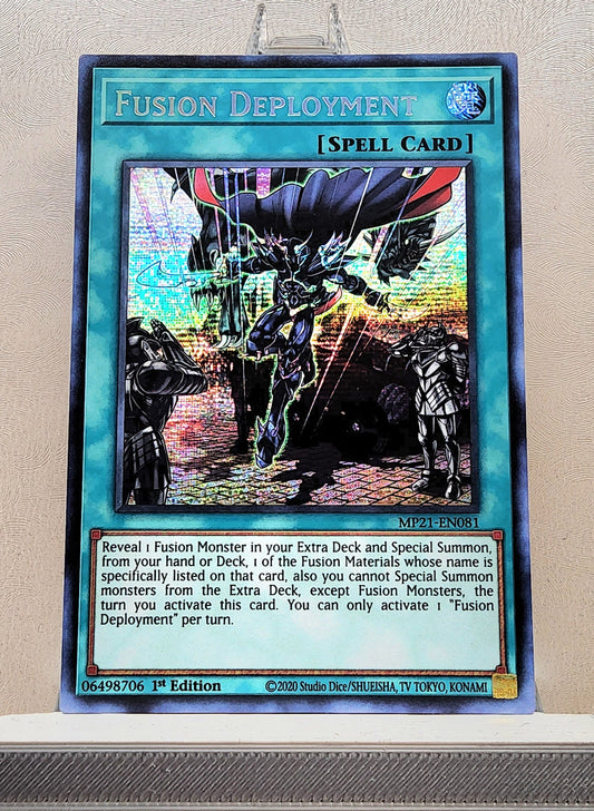 Yugioh! 1x Fusion Deployment (MP21 - Prismatic Secret Rare) 1st Edition