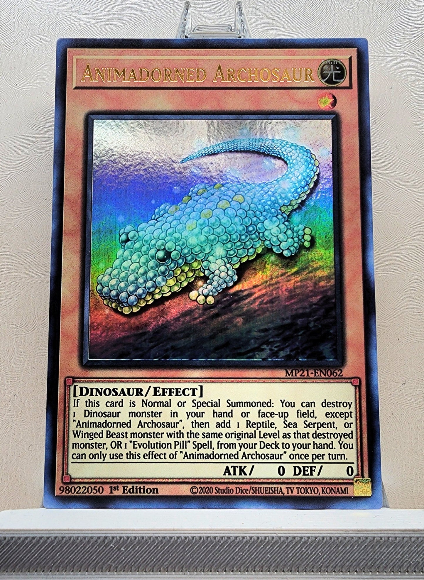 Yugioh! 1x Animadorned Archosaur (MP21 - Ultra Rare) 1st Edition