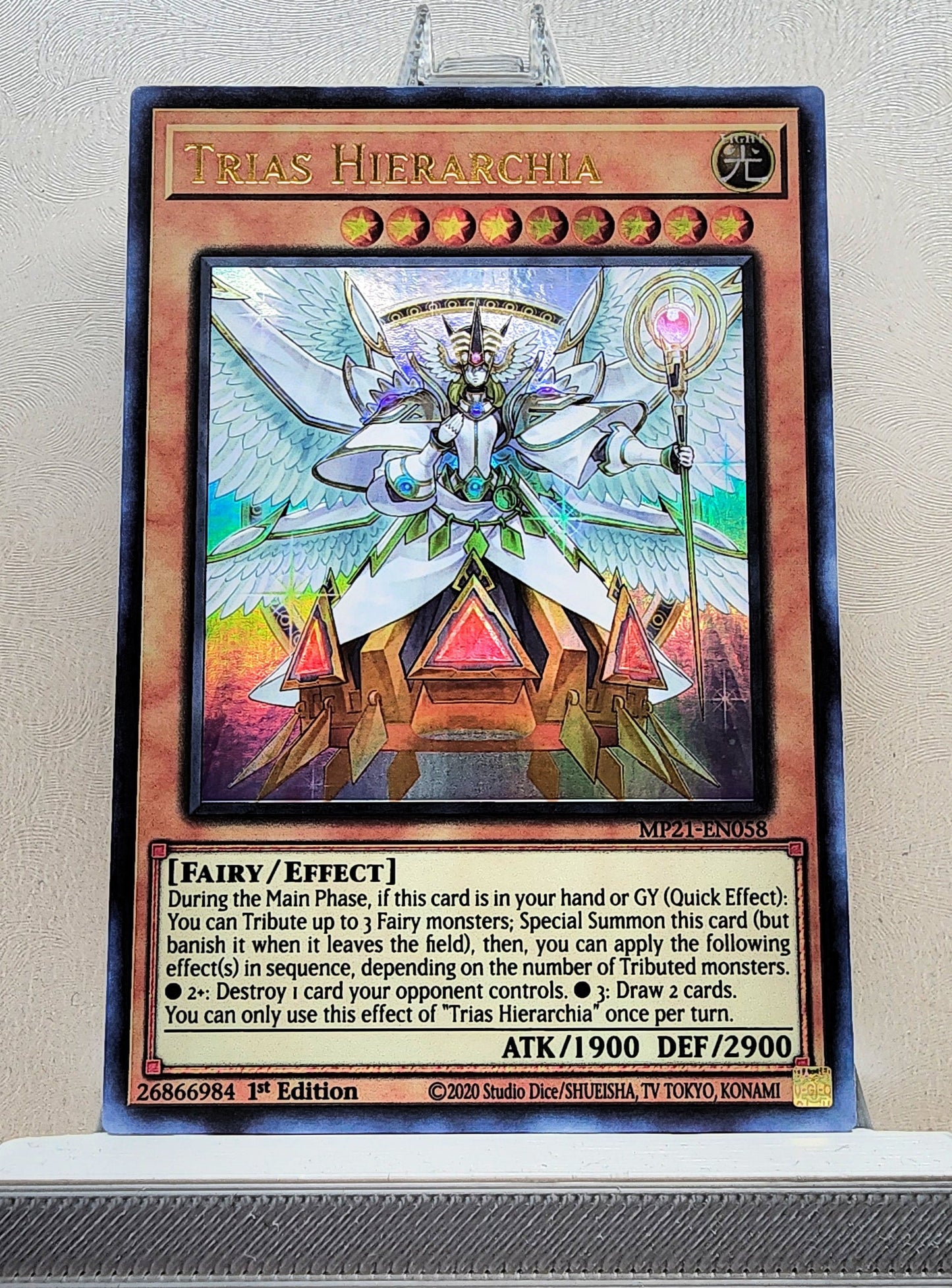 Yugioh! 1x Trias Hierarchia (MP21 - Ultra Rare) 1st Edition