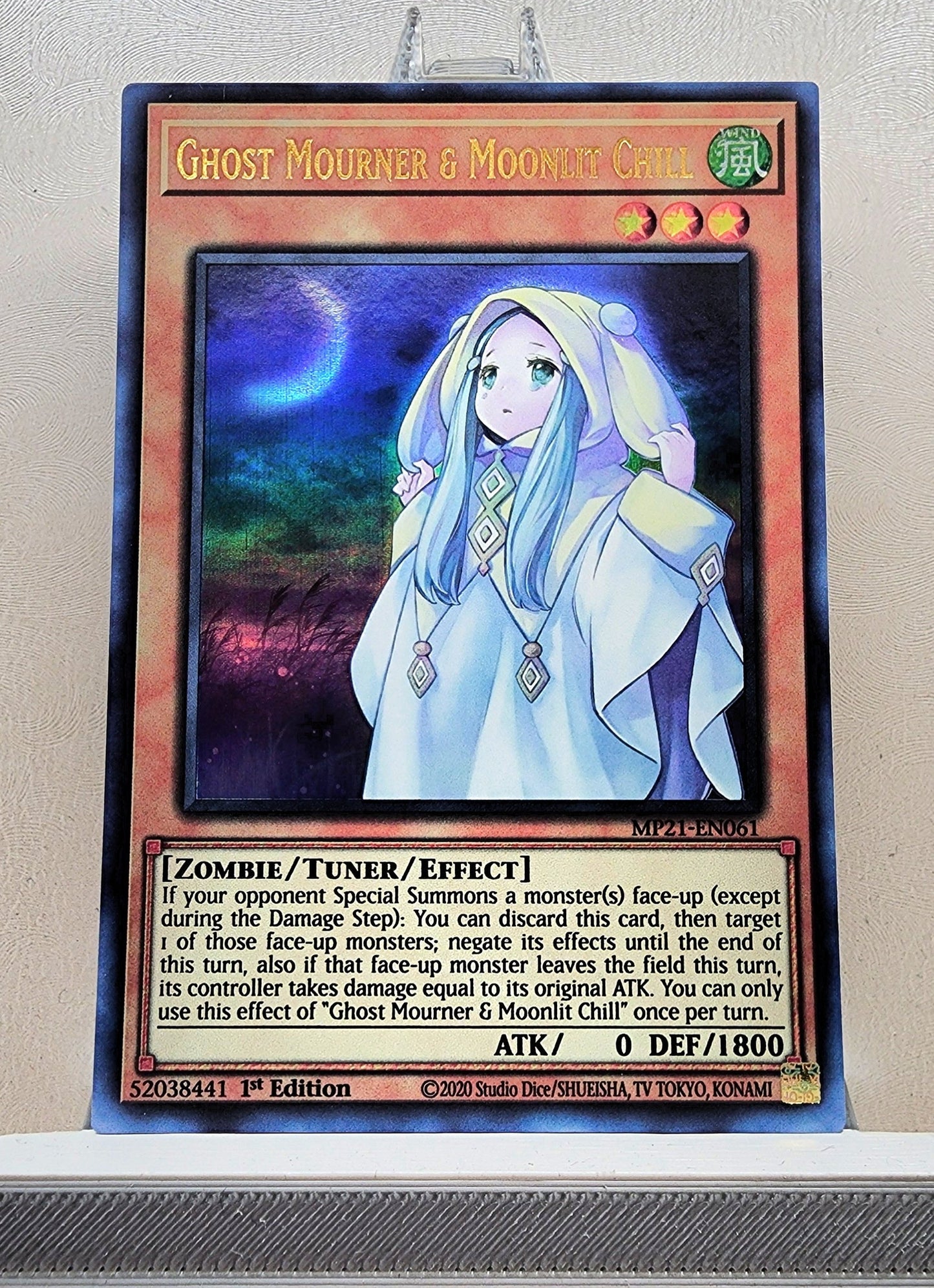 Yugioh! 1x Ghost Mourner & Moonlit Chill (MP21 - Ultra Rare) 1st Edition