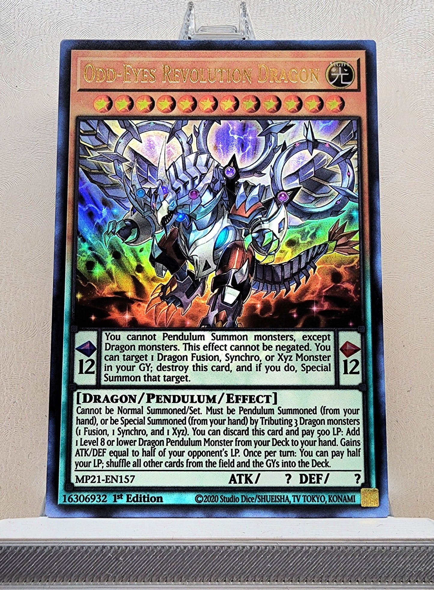 Yugioh! 1x Odd-Eyes Revolution Dragon (MP21 - Ultra Rare) 1st Edition