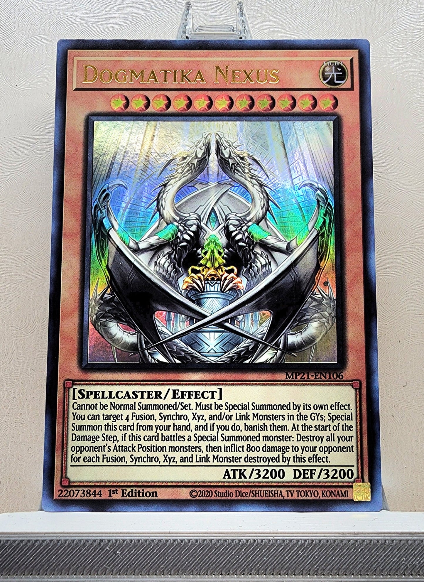 Yugioh! 1x Dogmatika Nexus (MP21 - Ultra Rare) 1st Edition