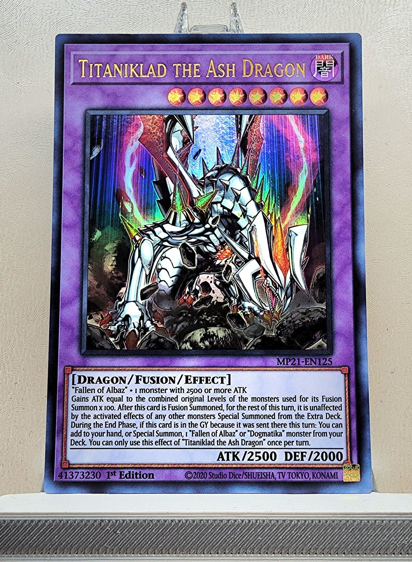 Yugioh! 1x Titaniklad the Ash Dragon (MP21 - Ultra Rare) 1st Edition