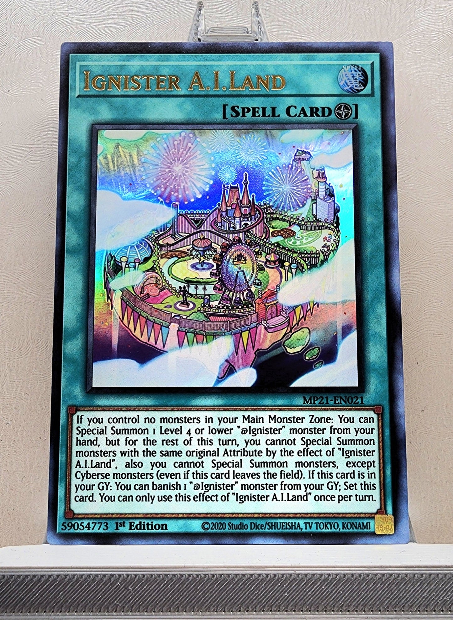 Yugioh! 1x Ignister A.I.Land (MP21 - Ultra Rare) 1st Edition