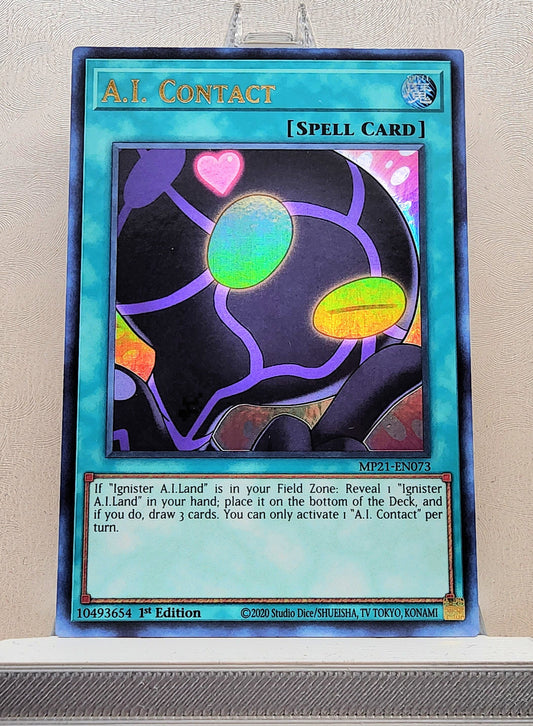 Yugioh! 1x A.I. Contact (MP21 - Ultra Rare) 1st Edition