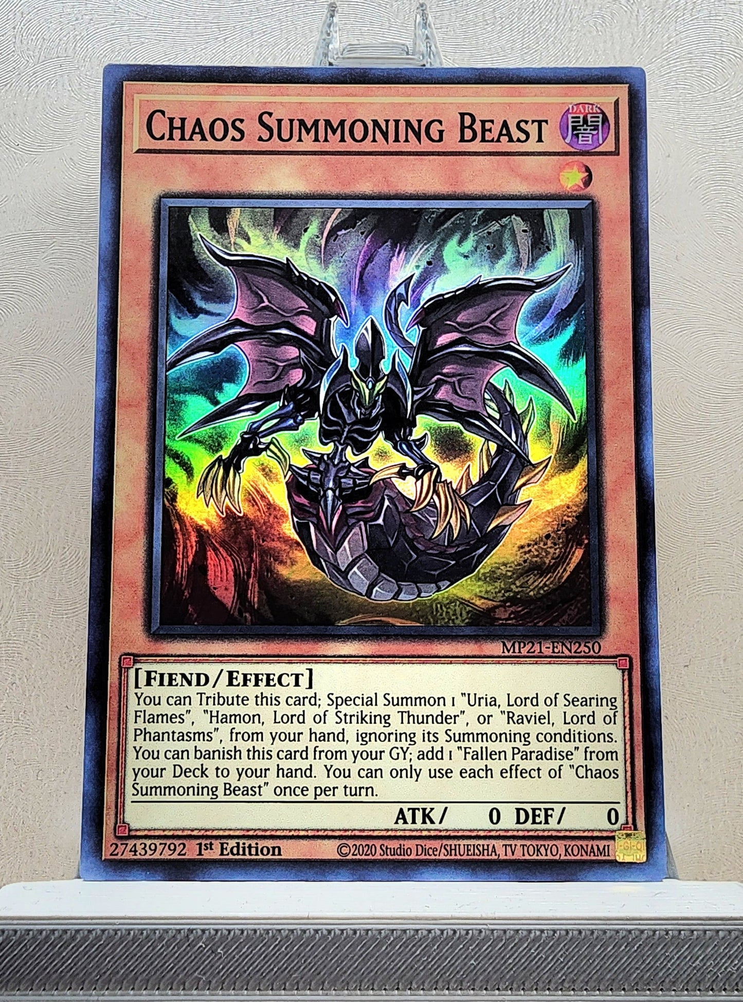 Yugioh! 1x Chaos Summoning Beast (MP21 - Super Rare) 1st Edition