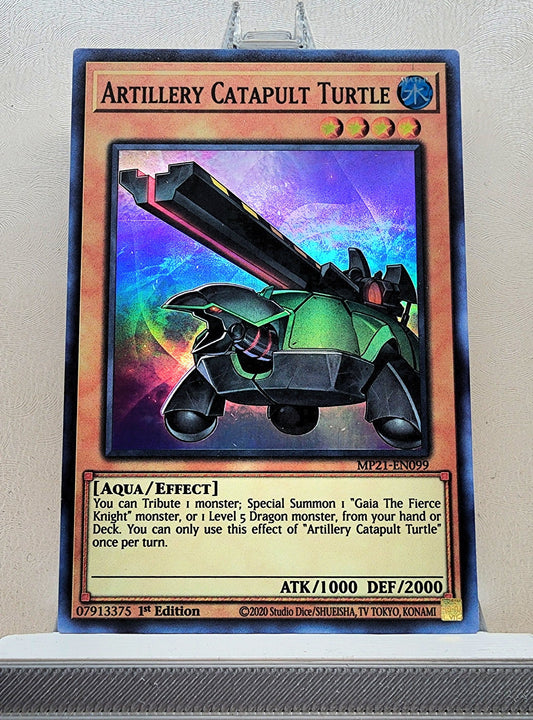 Yugioh! 1x Artillery Catapult Turtle (MP21 - Super Rare) 1st Edition