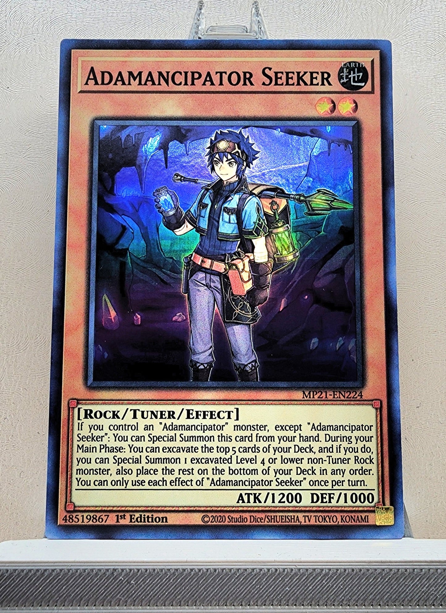 Yugioh! 1x Adamancipator Seeker (MP21 - Super Rare) 1st Edition