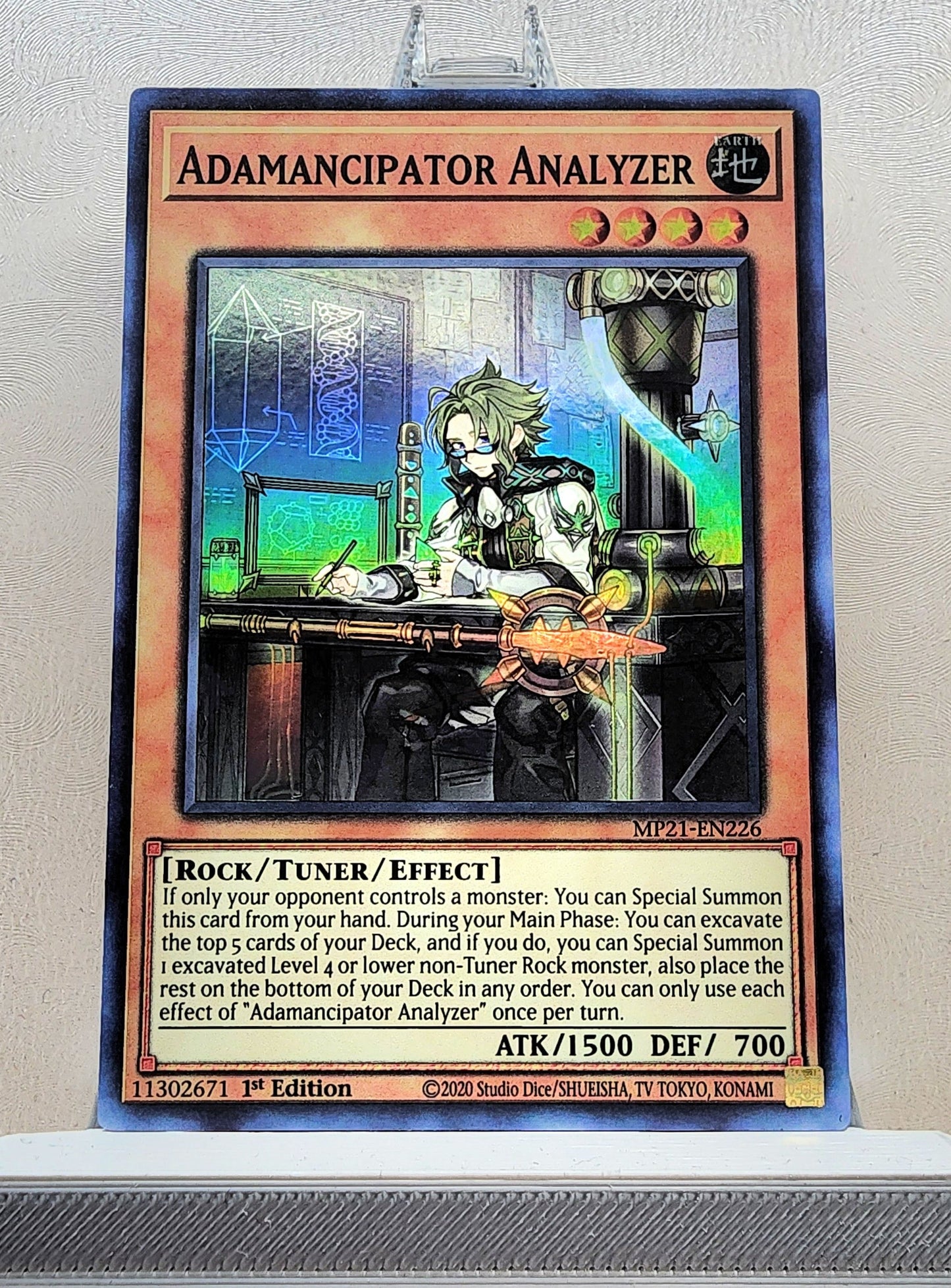 Yugioh! 1x Adamancipator Analyzer (MP21 - Super Rare) 1st Edition