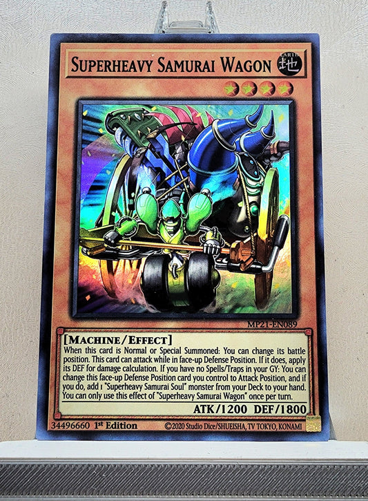 Yugioh! 1x Superheavy Samurai Wagon (MP21 - Super Rare) 1st Edition