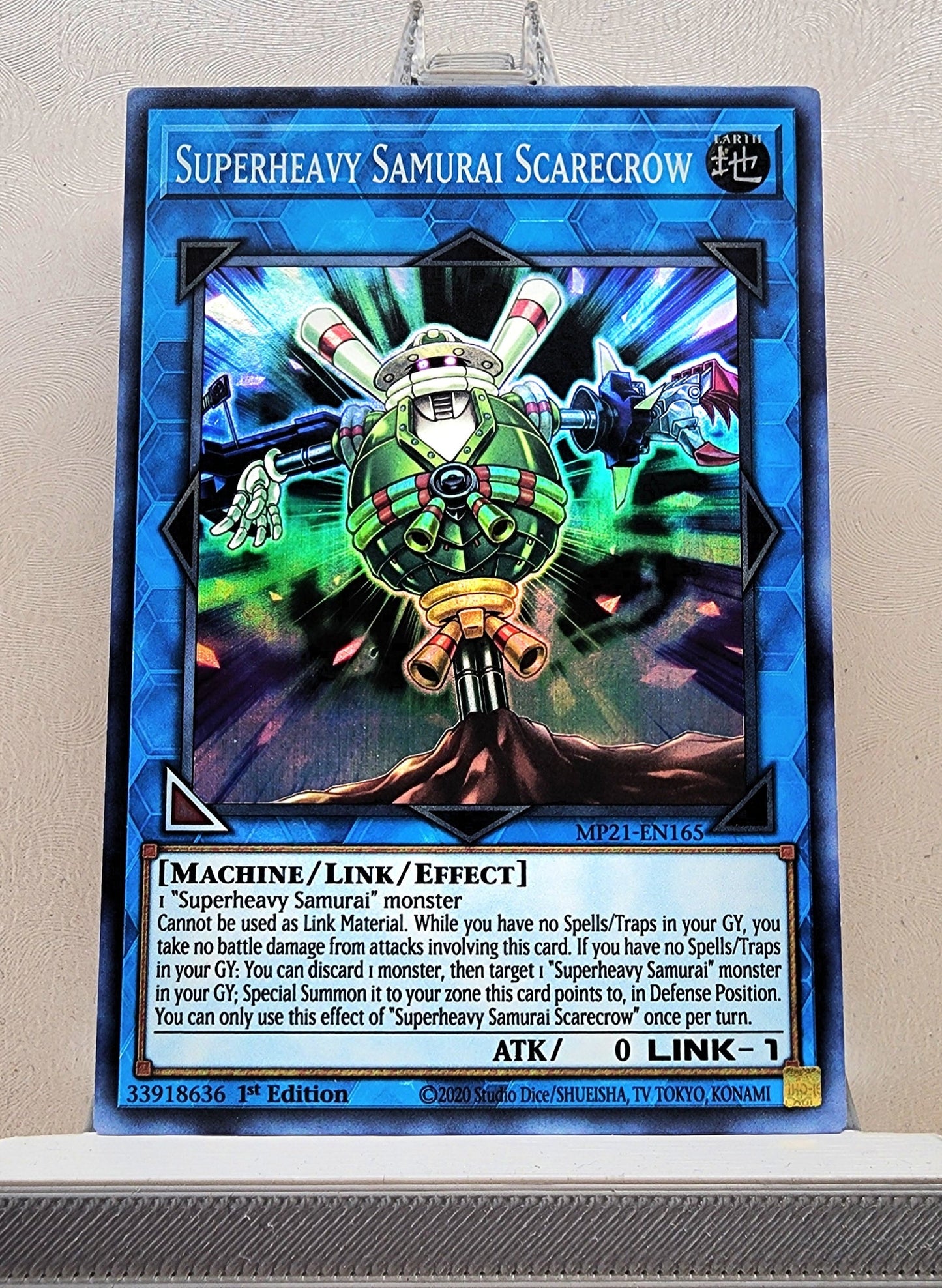 Yugioh! 1x Superheavy Samurai Scarecrow (MP21 - Super Rare) 1st Edition