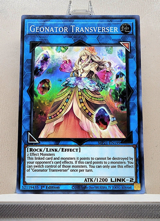 Yugioh! 1x Geonator Transverser (MP21 - Super Rare) 1st Edition