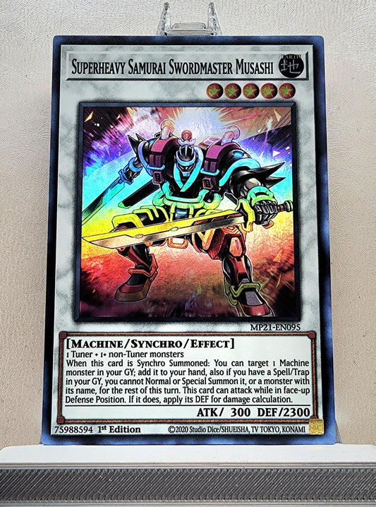 Yugioh! 1x Superheavy Samurai Swordmaster Musashi (MP21 - Super Rare) 1st Edition