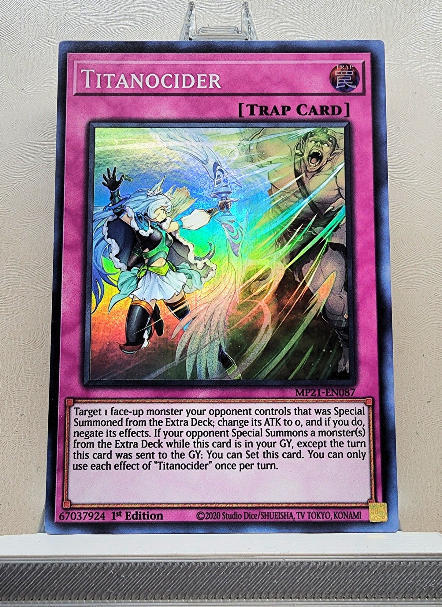 Yugioh! 1x Titanocider (MP21 - Super Rare) 1st Edition