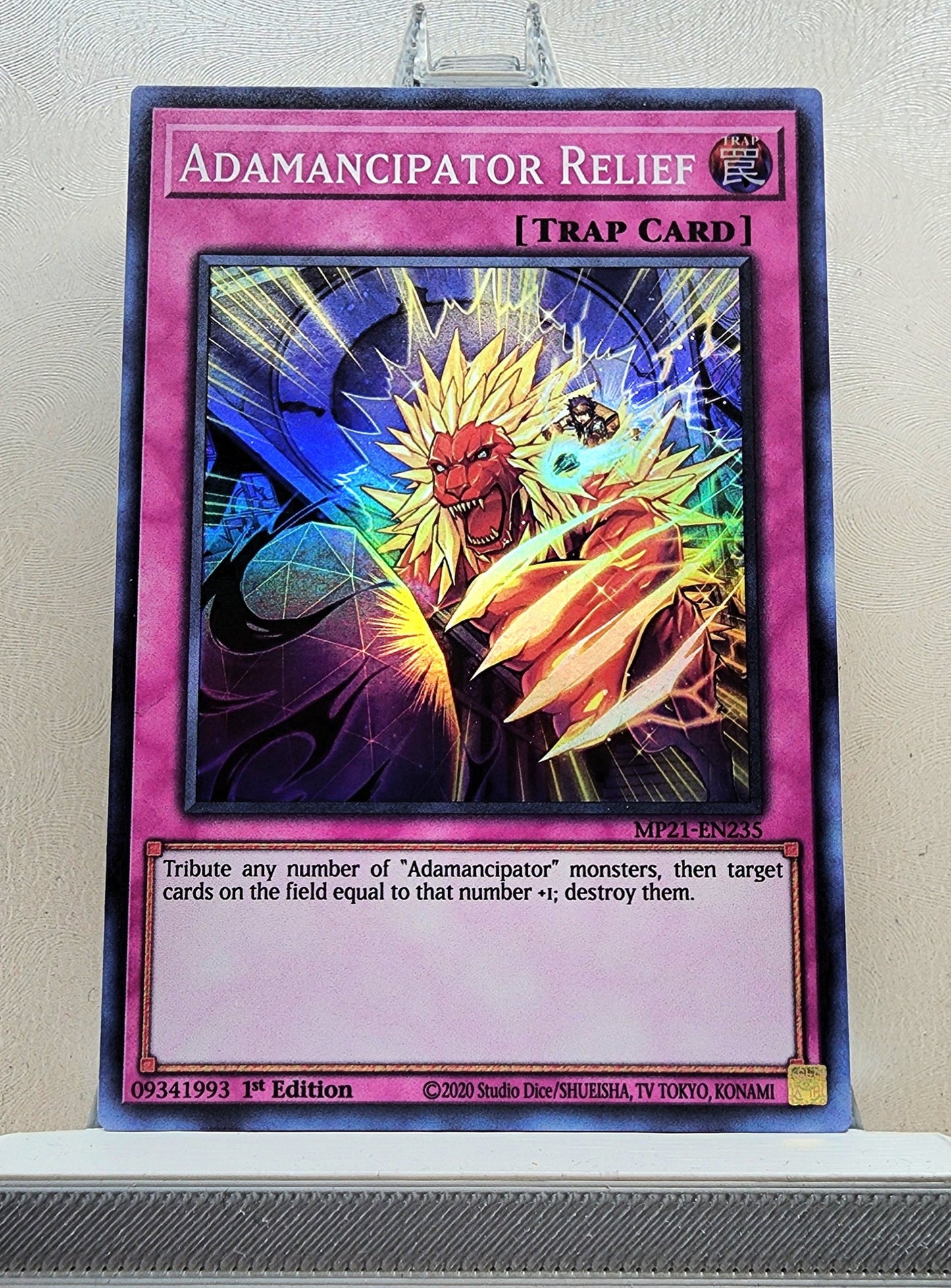 Yugioh! 1x Adamancipator Relief (MP21 - Super Rare) 1st Edition