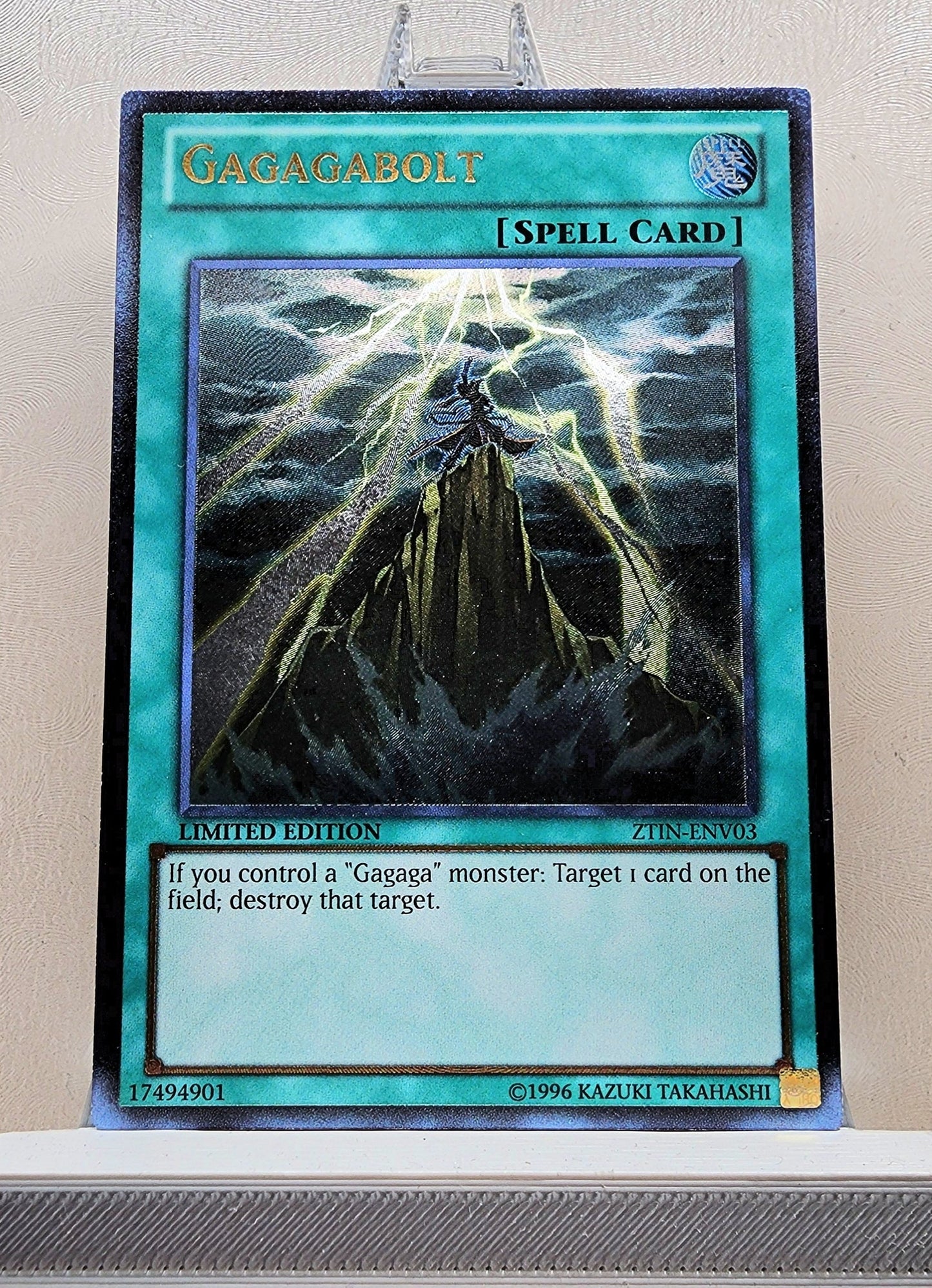 Yugioh! 1x Gagagabolt (ZTIN - Ultimate Rare) Limited Edition