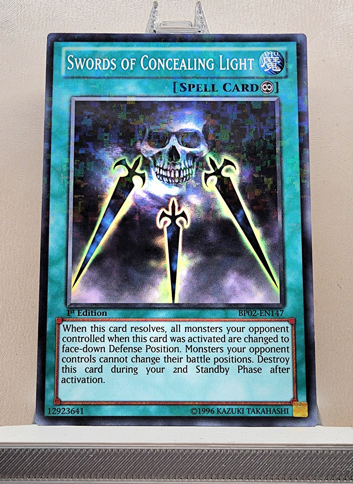 Yugioh! 1x Swords of Concealing Light (BP02 - Mosaic Rare) 1st Edition