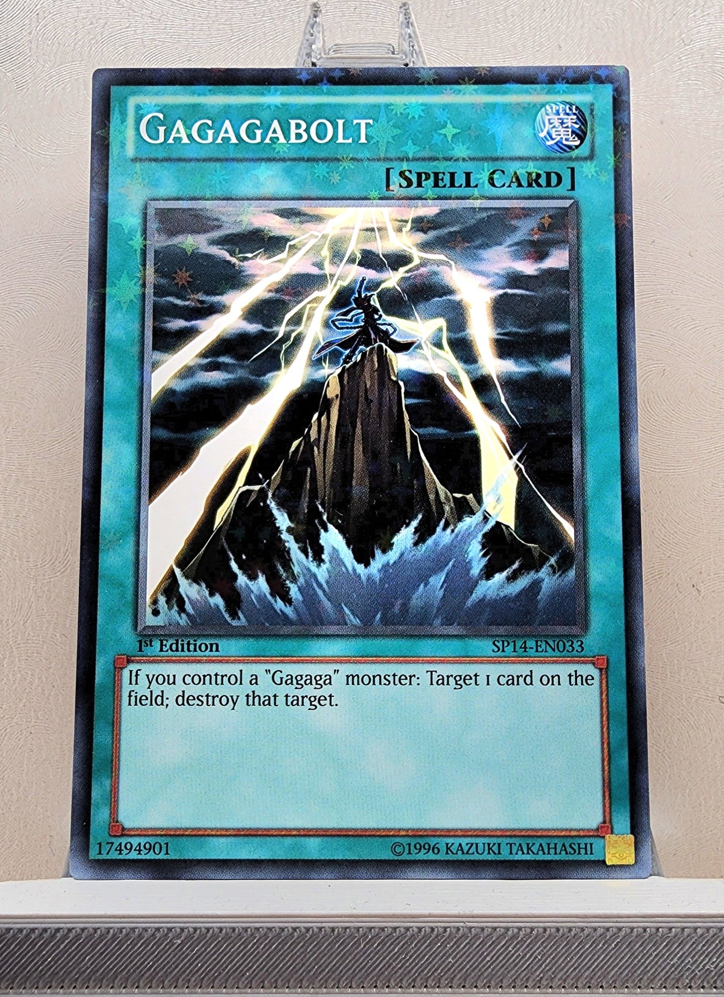 Yugioh! 1x Gagagabolt (SP14 - Starfoil Rare) 1st Edition