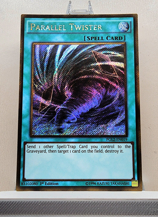 Yugioh! 1x Parallel Twister (PGL2 - Gold Secret Rare) 1st Edition