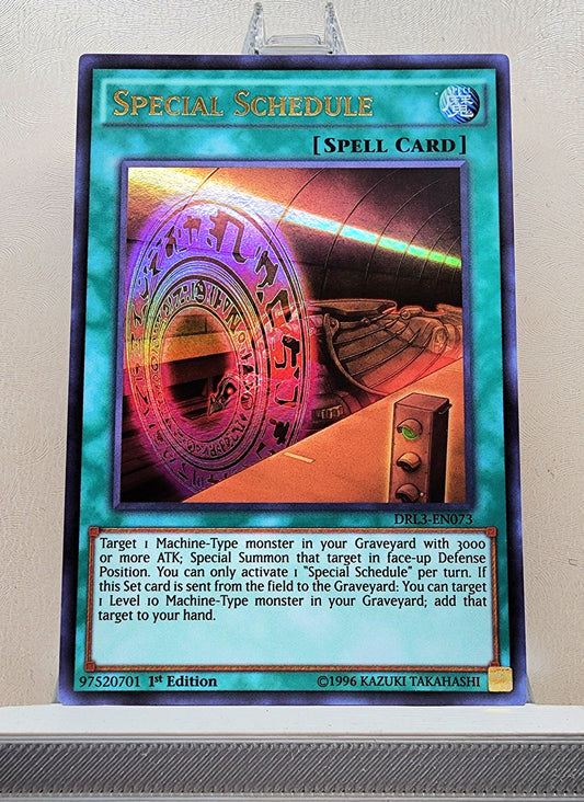 Yugioh! 1x Special Schedule (DRL3 - Ultra Rare) 1st Edition