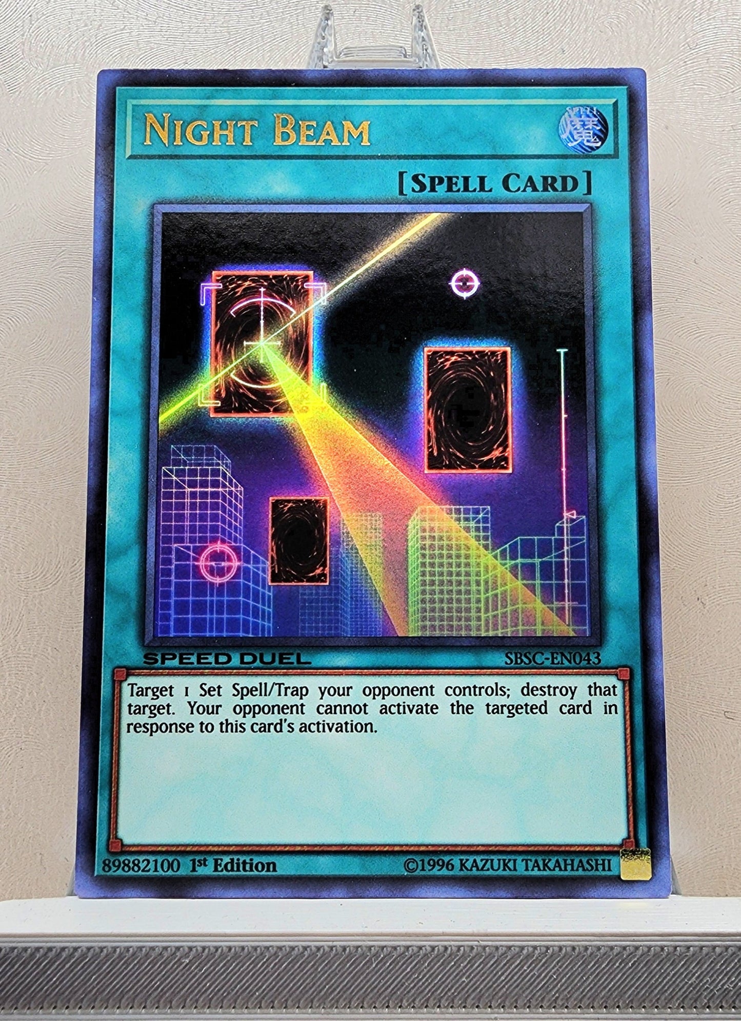 Yugioh! 1x Night Beam (SBSC/GAOV - Ultra Rare) 1st/Unli Edition