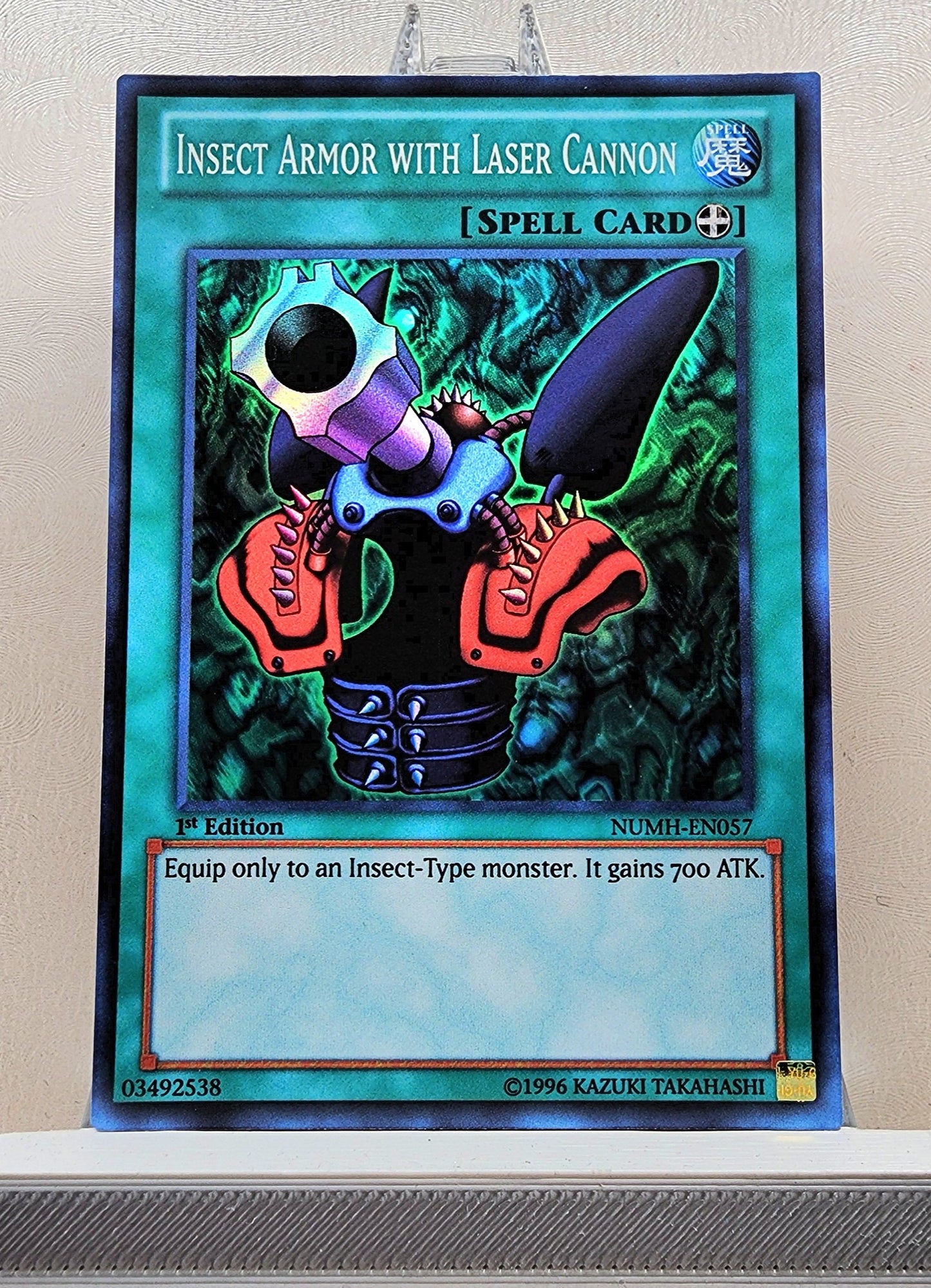 Yugioh! 1x Insect Armor with Laser Cannon (NUMH - Super Rare) 1st Edition