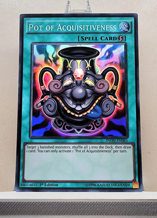 Yugioh! 1x Pot of Acquisitiveness (INOV - Super Rare) 1st/Unli Edition